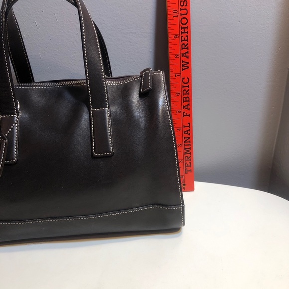 Vintage coach brown leather satchel handbag - Picture 3 of 12